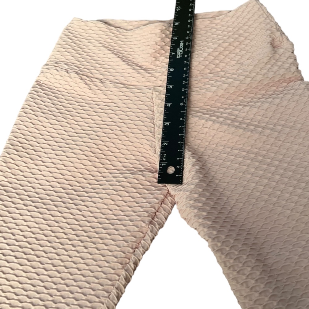 Booty Brabants small ballet pink 7/8 textured leggings fits multiple sizes - Picture 3 of 5